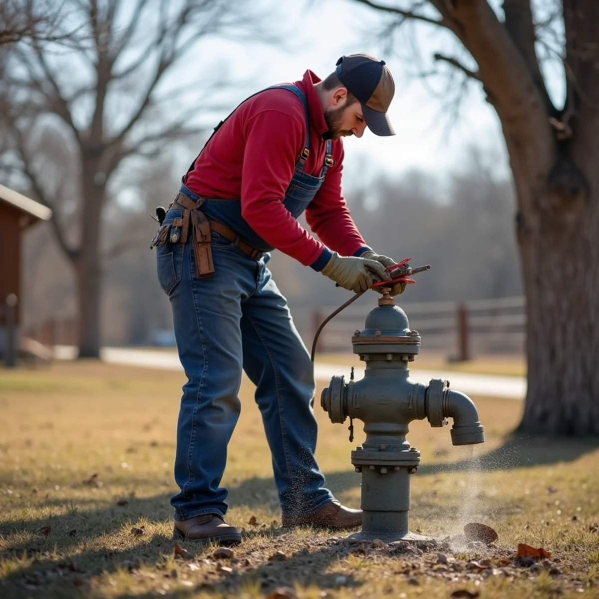 Stephenville Plumbing Pros master plumbing service truck in Rising Star, TX