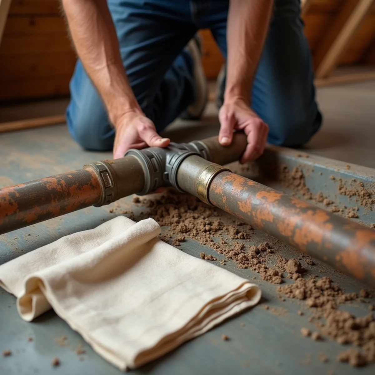Stephenville Plumbing Pros performing Slab Leak Repair & Rerouting step by step